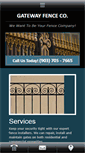 Mobile Screenshot of gatewayfenceco.com
